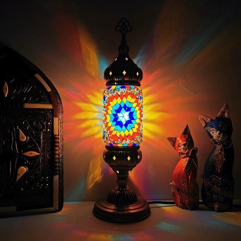 Southeast Asia Table Lamp Mediterranean Turkish E14 Table Lamps for Bedroom Bedside (WH-VTB-05)