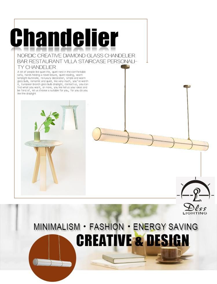 Modern Decorative Ceiling Hanging Single Iron Acrylic Pendant Light