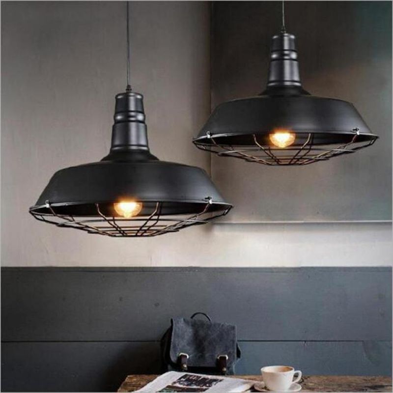 Loft Creative Personality American Country Warehouse Bar Counter Restaurant Vintage Industrial Style Iron Pot Cover Chandelier