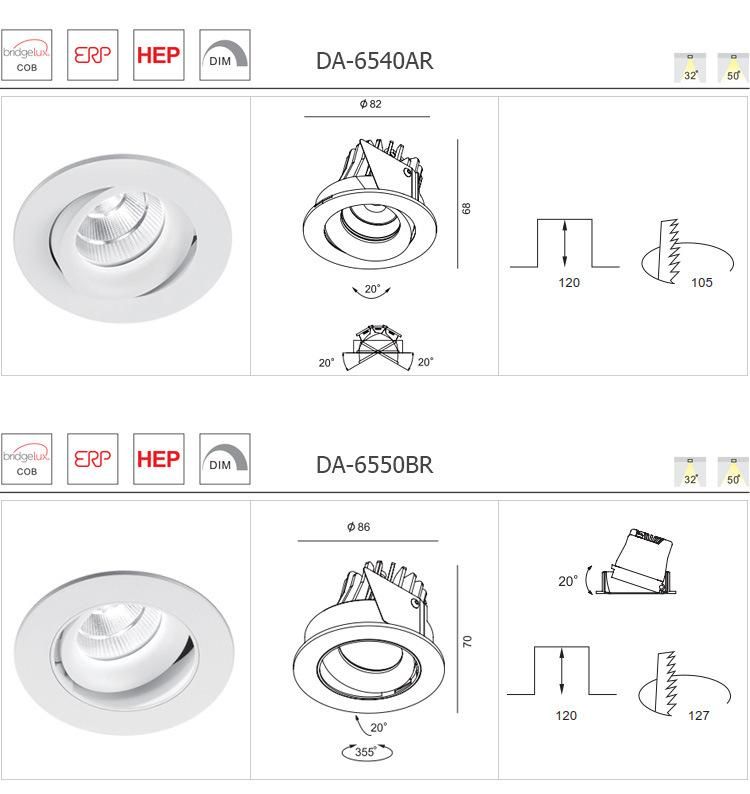 LED COB Spotlight Middle East Hot Sale Downlight 10W Lamp Ceiling Indoor Lighting Spot Light