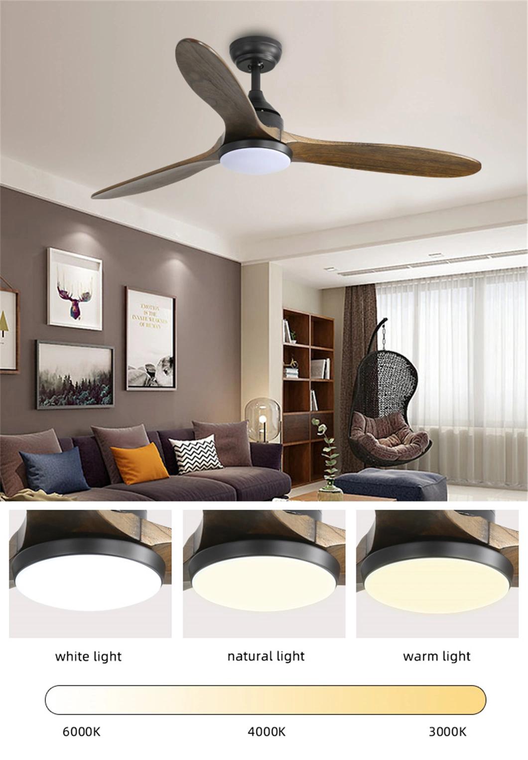 Whole Sale Remote Wall Control 3 Speed Vintage Wood Ceiling Fan Light