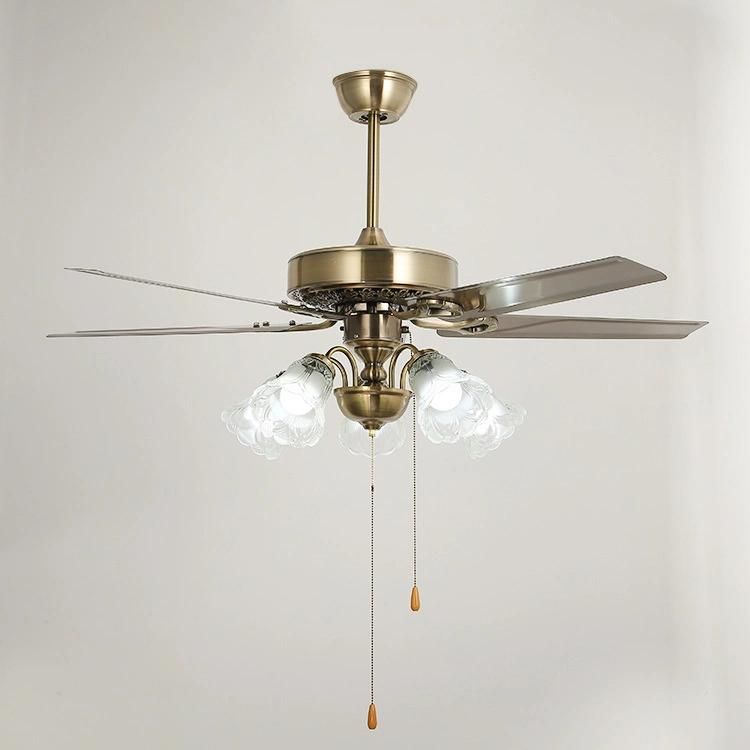 Production Manufacturers Decorative Industrial Indoor Ceiling Fan with Lights