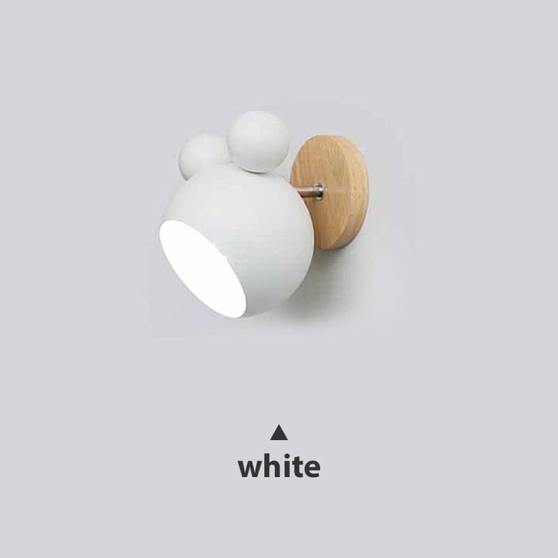 Modern Bedroom Stairs LED Light Mickey Mouse E27 Bulb Wall Lamp (WH-OR-13)