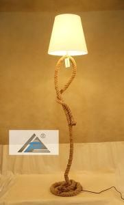 Unique Fabric Floor Lamp with Rope Stand (C5008263-2)