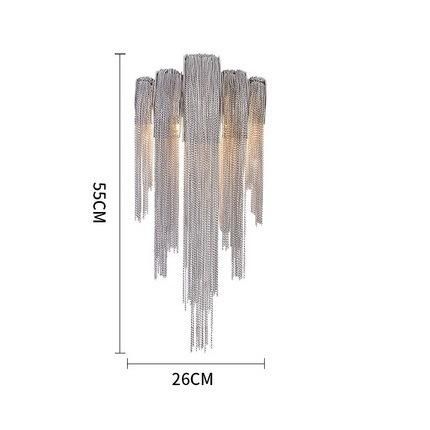 Italian Atlantis Stream Sconce Luxury Chain Light Wall Lamp E14 (WH-OR-101)