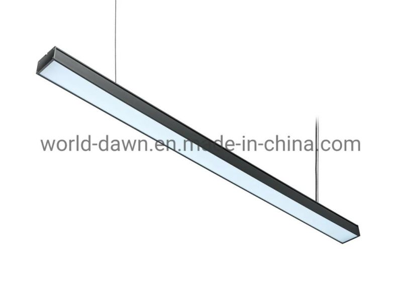 1.2m Slim Ceiling Pendant Lights Modern Office Indoor Lighting LED Linear Chandelier Light