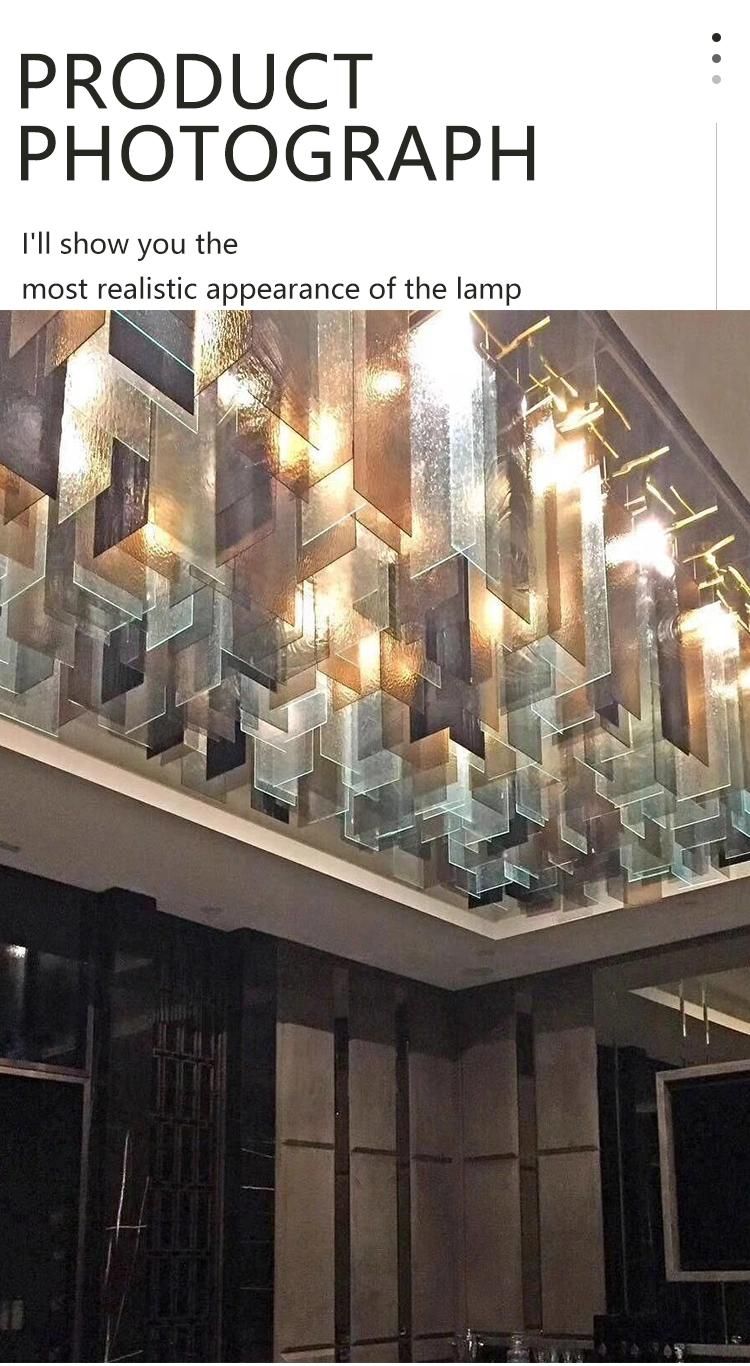 Zhongshan Professional Factory Show Room Large Luxury Glass Custom LED Chandelier Lamp
