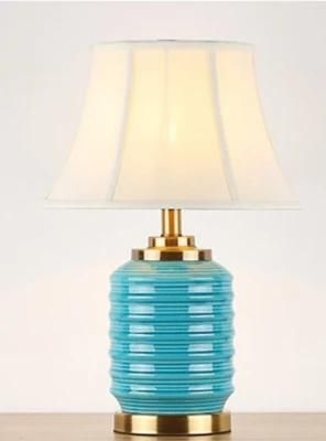 American Family Light Luxury Living Room Bedroom Decorative Lamp Modern Study Furnishings Ceramic Lamp