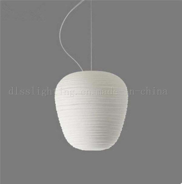 Italian Designer White Pendant Lamp Glass Lighting