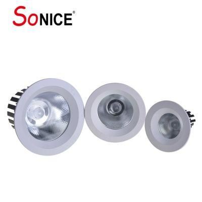 Isolated Driver High Lumen Water Proof Hotel Home Restaurant Isolated Driver Recessed Ceiling 20W RGBW LED COB Spotlight Panel Light Downlight