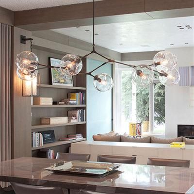 Contemporary Glass Chandelier Lamp Suspension Lighting for Kitchen