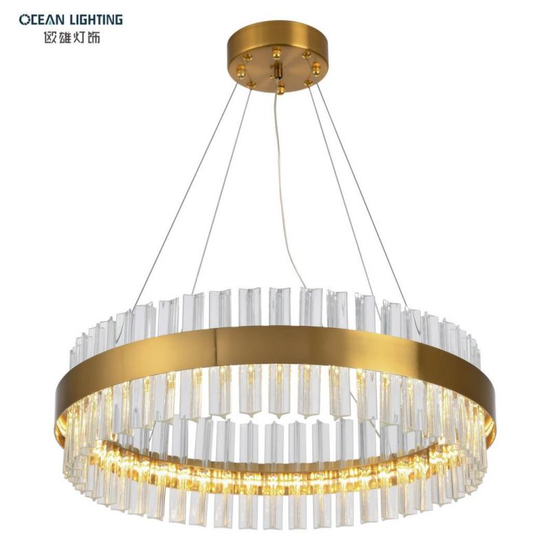 Modern Stainless Steel Glass Chandeliers for Hotel Home Restaurant Villa