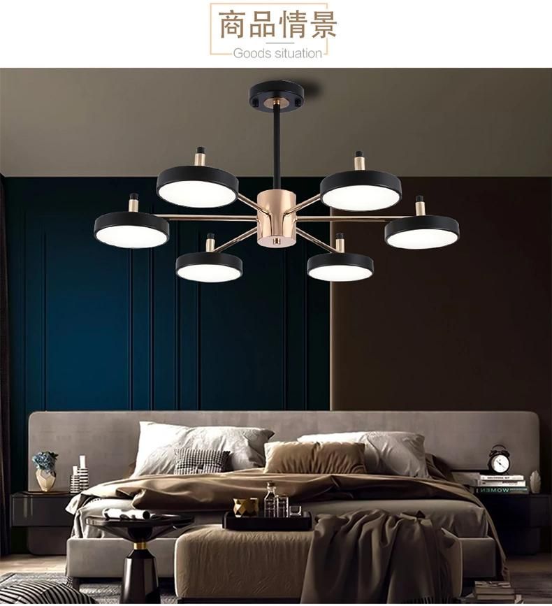 Modern LED Chandelier Lighting for Living Room Bedroom Restaurant Kitchen Ceiling Chandeliers White Color Indoor Hanging Lights