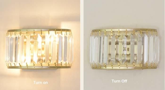 Luxury Post Modern Crystal Sconce Wall Light for Hotel and Living Room, Corridor