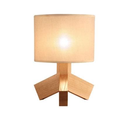 Wooden Short Tripod Design Floor Lamp Table Lamp Bedside Lamp