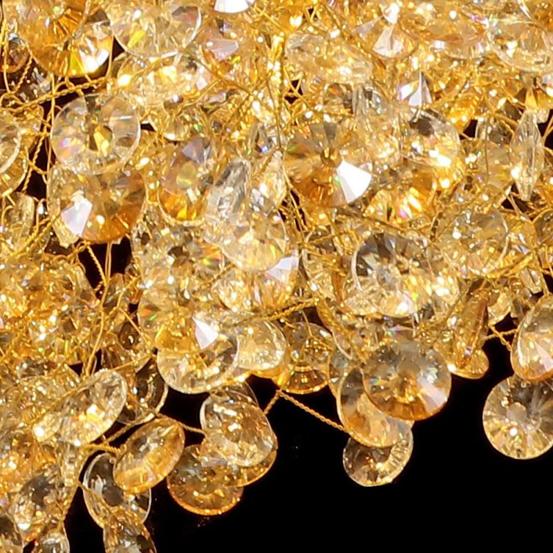 2022 Post Modern Simple Creative Dining Room Romantic Gold Luxury Decorative Bedroom Crystal Chandelier
