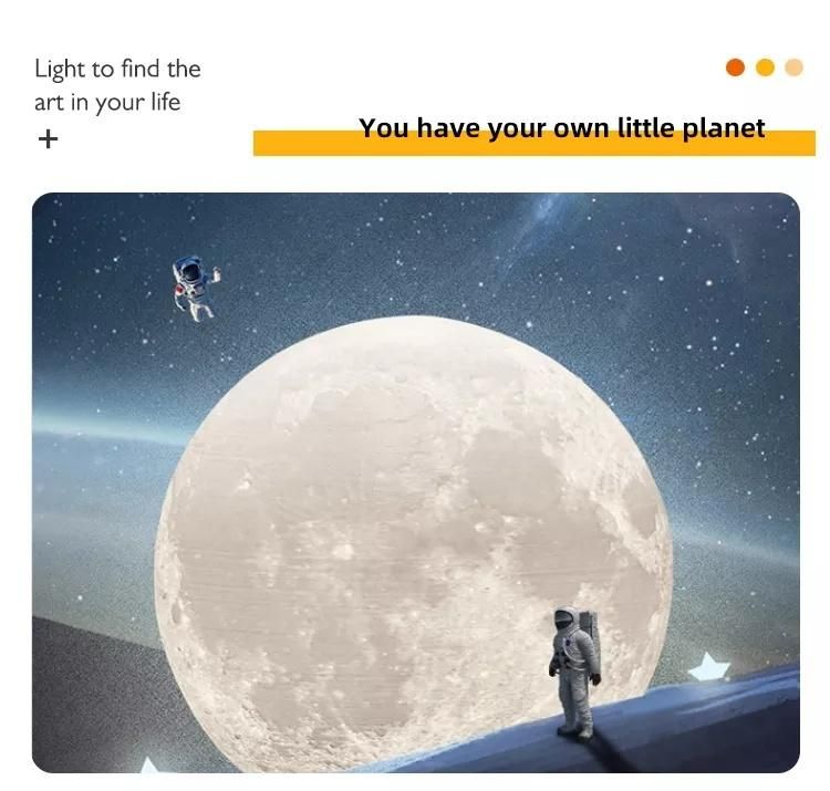 Amazon Hot Sale Resin Cloud Astronaut Figure Gift Room Bedroom Decor LED Night Light for Kids