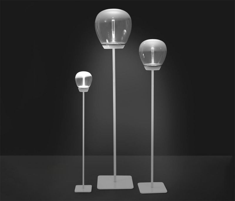 2022 Modern Clear Glass LED Table Lamp Art Bar Desk Lamp Living Room Home Decor Bedside Table Light Portable