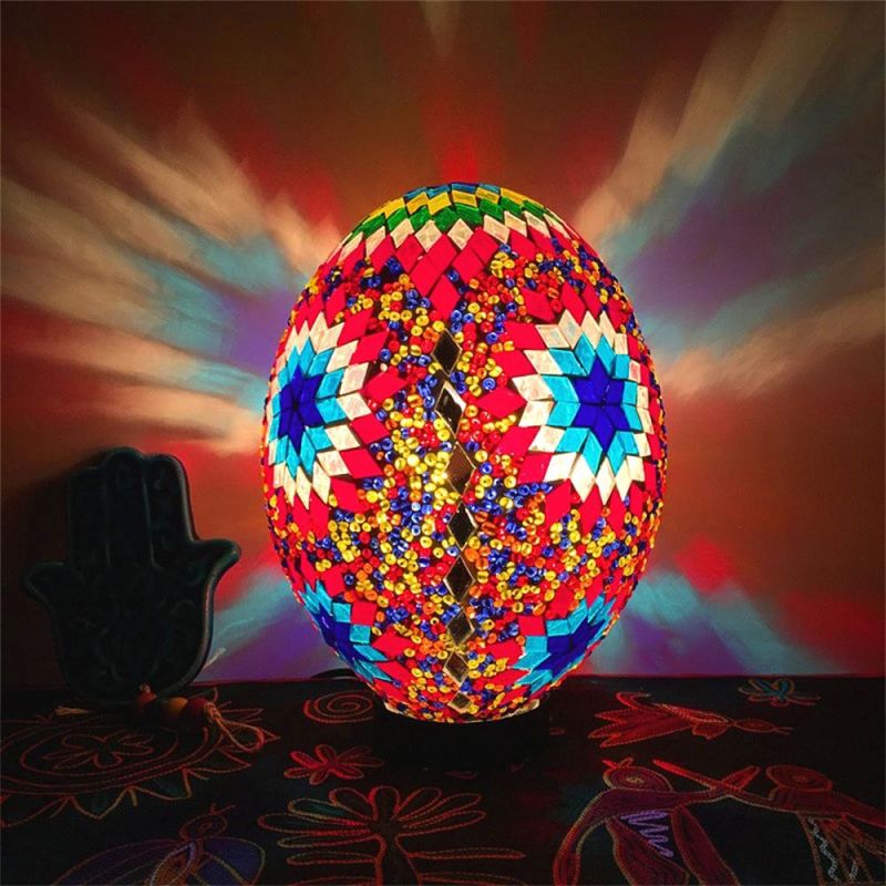 Vintage Lucky Egg Turkish Mosaic LED Children′s Night Table Lamp (WH-VTB-07)