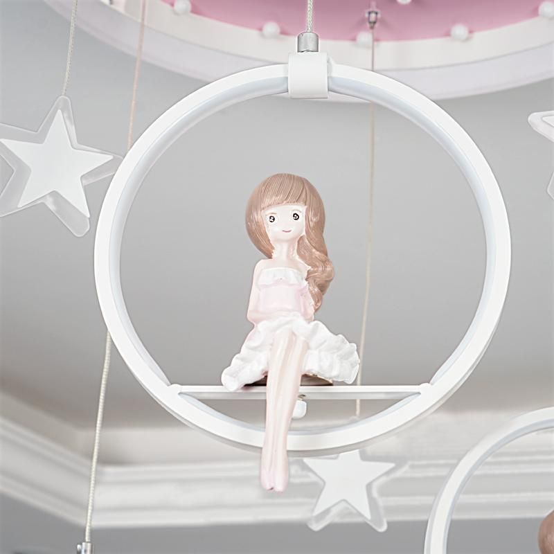 Nordic Girl Bedroom Decor LED Lights for Room Indoor Girl Room Chandelier Lighting (WH-MA-138)