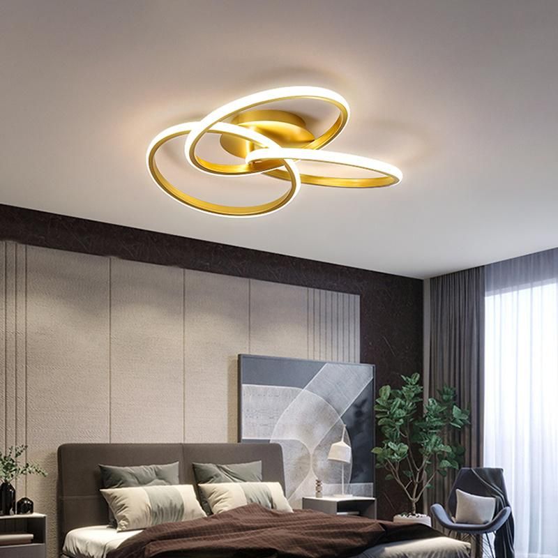 Art Superimposed Ring Design Ceiling Lamp Pendant Lamp Chandelier Bedroom Lamp