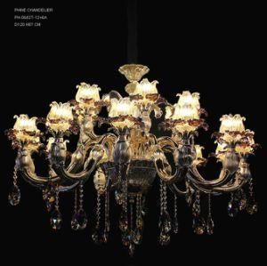 Phine Brass Chandelier with Crystal Decorative with High Quality for Hotel and Villa Lighting Use