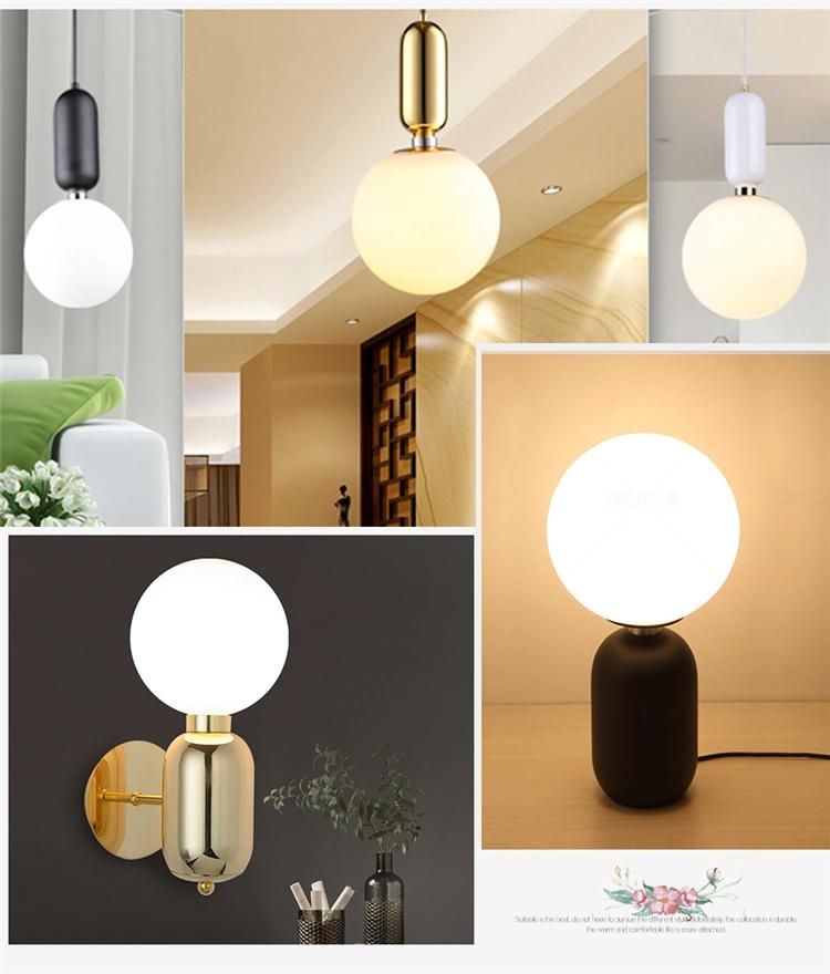 Modern Ball Shape Glass Hanging Lighting for Home