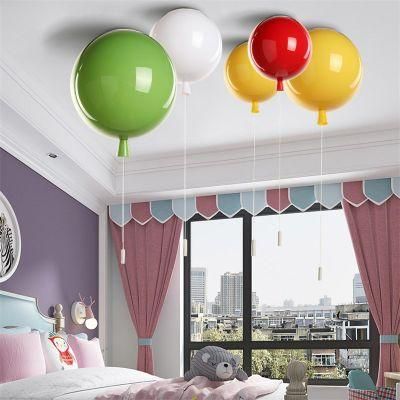 Modern 5 Colors Kids Acrylic Ceiling Light Fixtures Kids Room Home Decor Children Balloon Lamp (WH-MA-161)