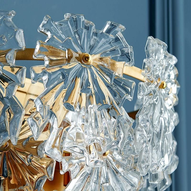 Luxury Glass Wall Lamp Nordic Postmodern Bedroom Bedside Background Sconce Lamp (WH-OR-75)