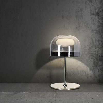 Metal Transparent Lampshade Table Lamp Desk Lamp Nighstand Lamp Light