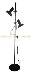 Metal Floor Lamp with Two Adjustable Shade (WHF-989)