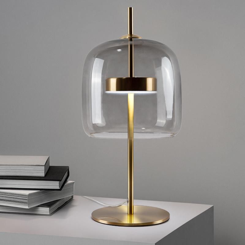 Nordic Glass Table Lamp Bedroom Bedside Living Room Modern Desk Light