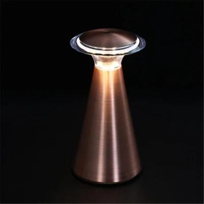 Touch Switch Battery Table Lamp Bar KTV Modern Cordless Chargeable Portable LED Night Light Bedroom Bedside Decor LED Desk Lamp