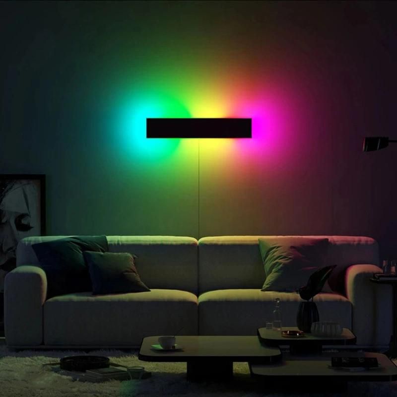 Living Room Remote Control Colorful Bedroom Bedside RGB Wall Light (WH-OR-52)