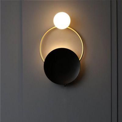 Golden Wall Sconce Lights Fixture Nordic Ring Bedside Lamps Wall Mount Ring Light (WH-VR-104)