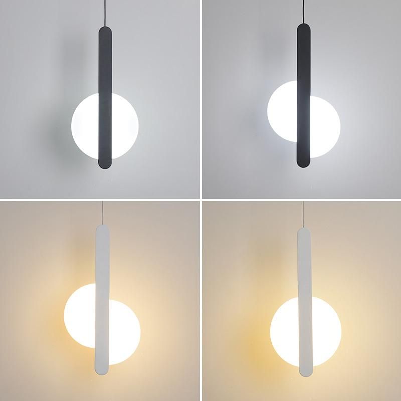 Concise Style Strip Shape Pendant Lamp Bedroom Dining Room Chandelier