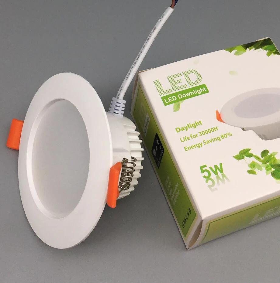 SMD2835 Recessed LED Panel Indoor Home Office Round Downlight LED Ceiling Down Light