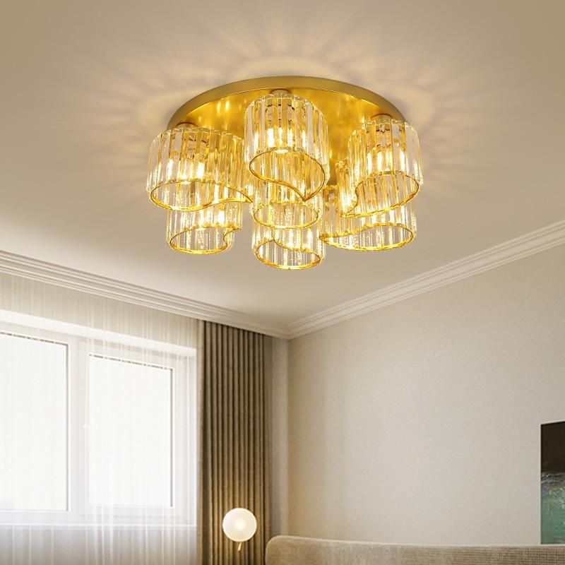 Romantic Modern Minimalist Ceiling Lamp American Model Room Personality Luxury LED Crystal Ceiling Light (WH-CA-76)