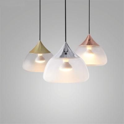 Water Glass Pendant Lights Drop Iron Gold Lamp Modern LED Living Room Bedroom Restaurant Pendant Lamp (WH-AP-156)