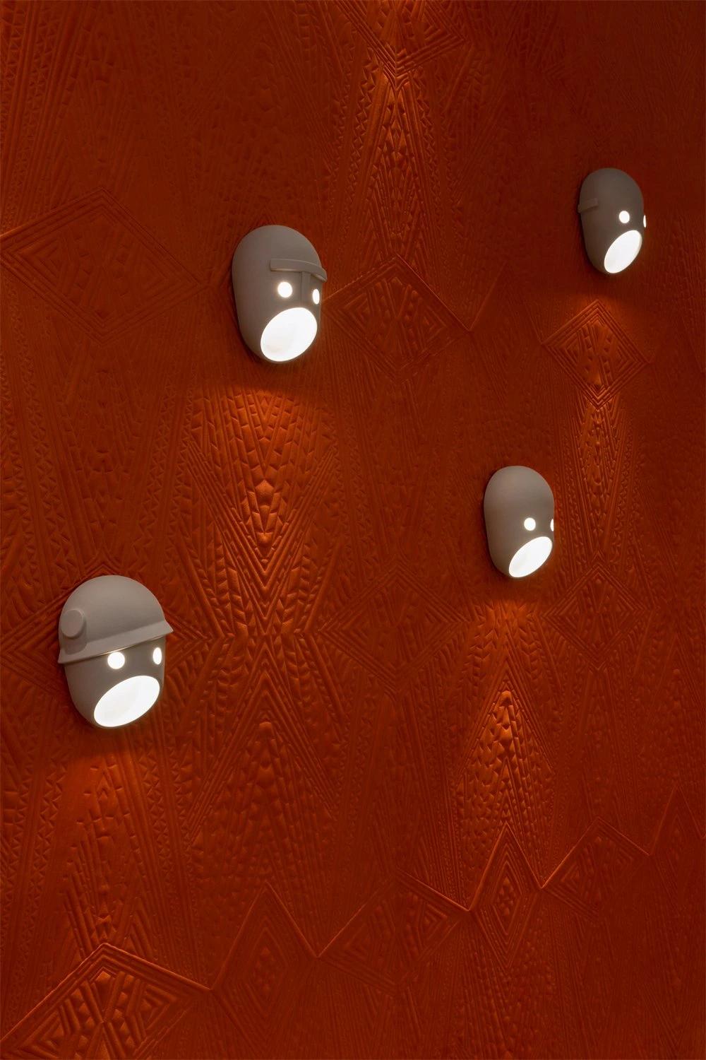 2022 LED Modern Minimalist Style White Vase Hotel Lobby Dining Room Wall Lamp