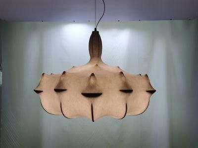 China Nordic Lighting Decorative Modern Chandelier Silk Zeppelin Pendant Holder Light Silk Lamp Bubble Lamp