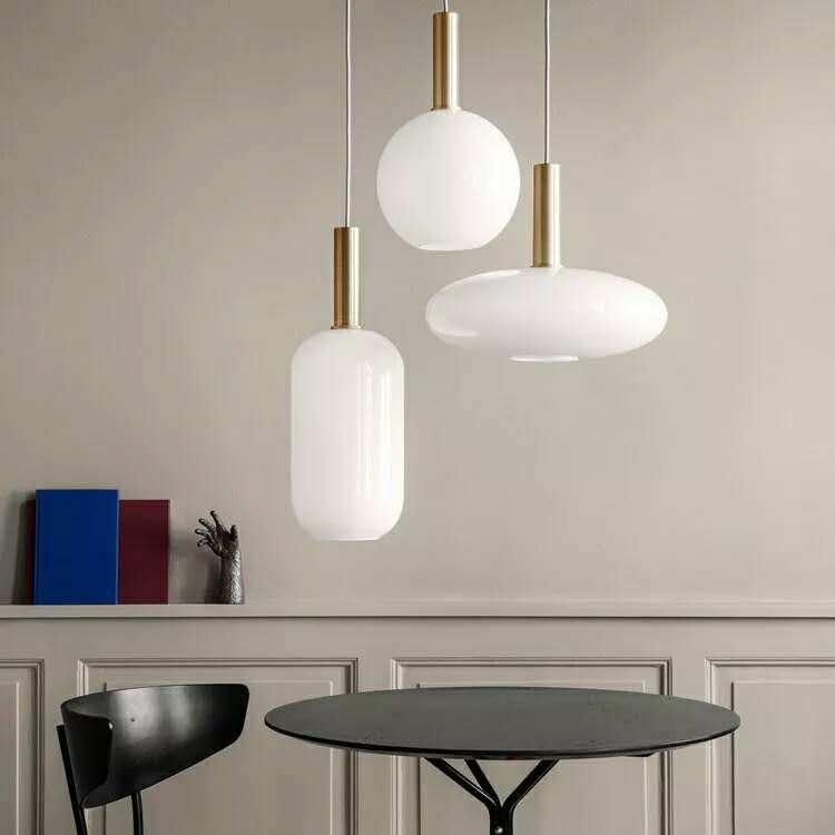 Modern LED Glass Hanging Lamp Decorative Home