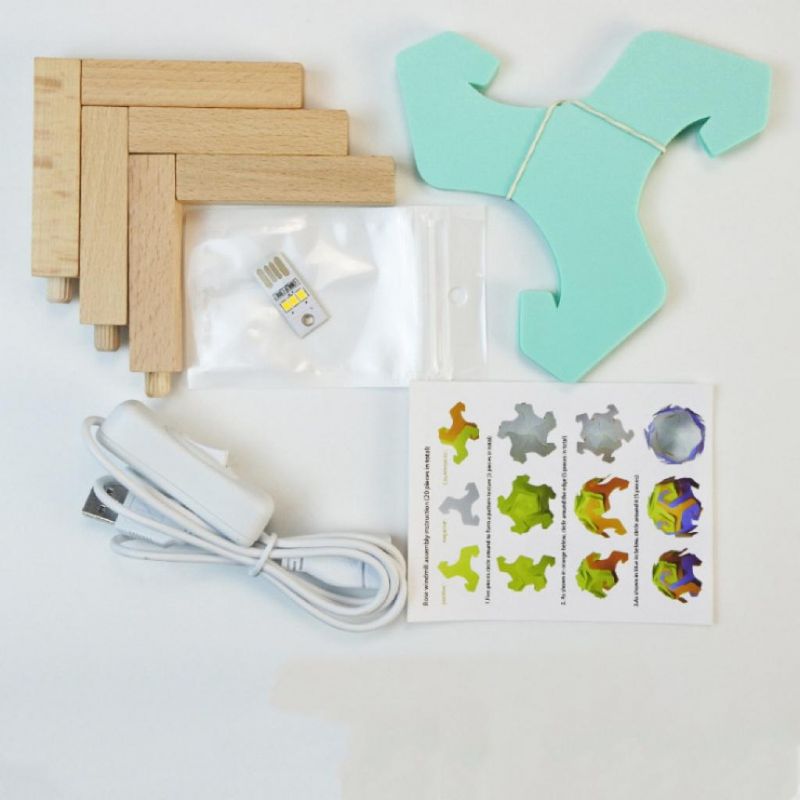 New Design Jigsaw Puzzle DIY LED Table Night Lamp Modern 1PC LED Bedside Night Light with Wood Bracket Hot 3D Illusion Table Night Lamp