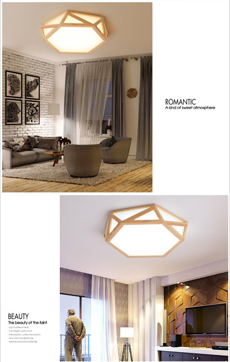 Chinese Modern Wooden Decoration Style Ceiling Light Suppliers