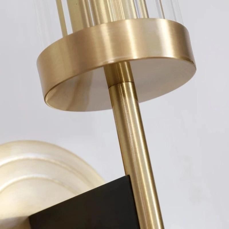 LED Full Copper Wall Lamp Light Luxury Bedroom Lamp Bedside Lamp Living Room Aisle Lamp