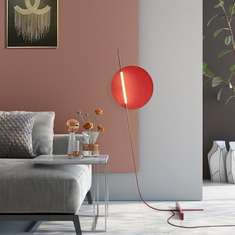 Nordic Red LED Floor Lamp Living Modern Minimalist Room Home Creative Decor Standing Lamp (WH-MFL-105)