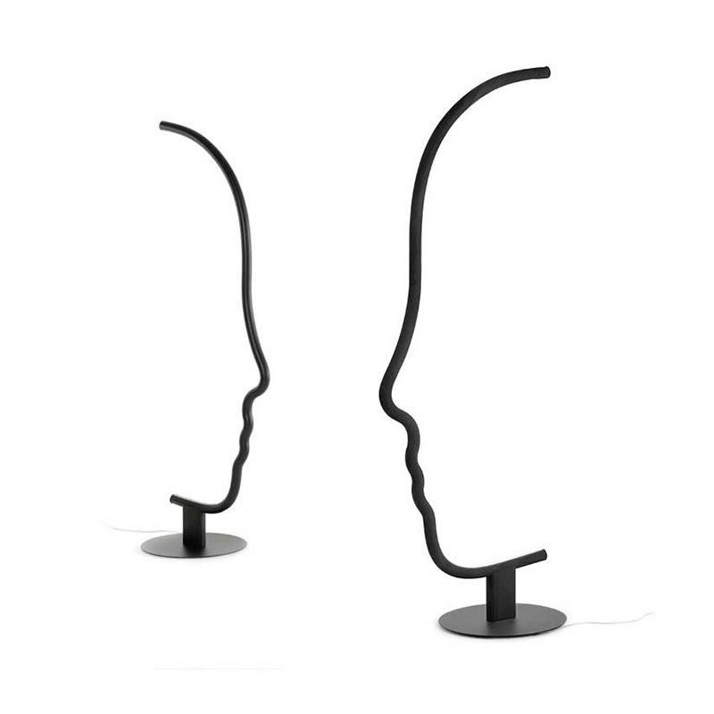 Postmodern Floor Lamp Human Face LED Floor Lamp Hotel Livingroom Bedroom Scandinavian Floor Lamp (WH-MFL-102)