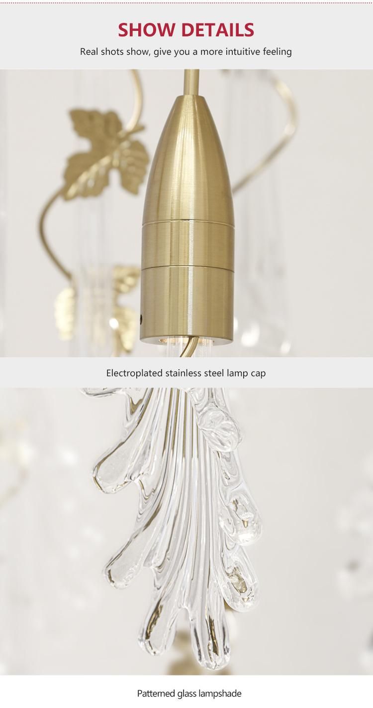 High Quality Stairway Villa Department Store Custom Project White Glass Luxury Chandelier