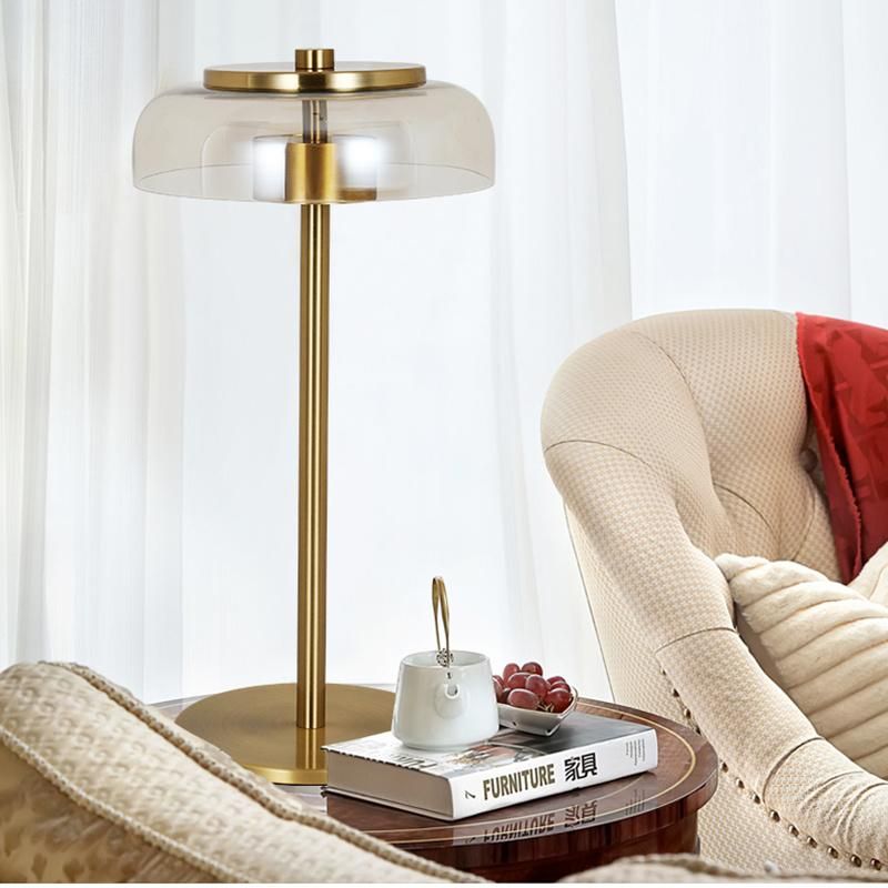 Transparent Shade Golden Table Lamp Floor Lamp Reading Dining Light