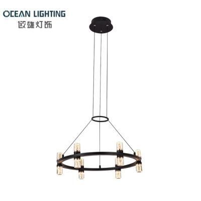 Modern Indoor Crystal Lighting 45W Round 9 Heads LED Chandelier